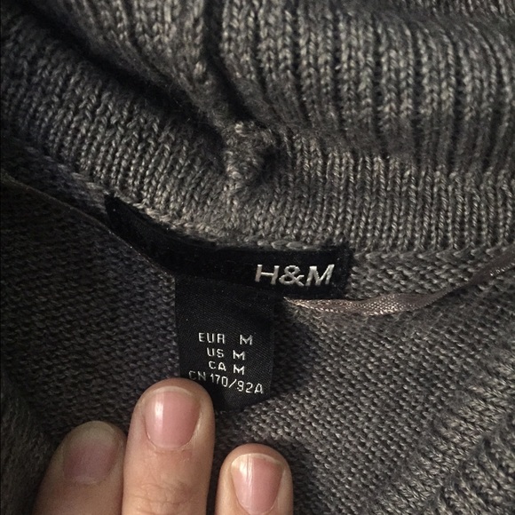 Gray Cowlneck Sweater - Picture 3 of 8